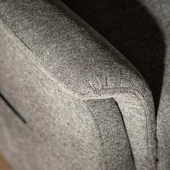 Fotel z funkcją relaksu i masażu szary EXOLI