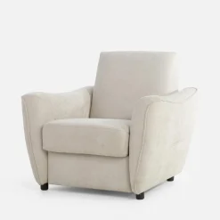 Fotel z pojemnikiem jasnoszary MONO II