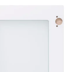 Front przeszklony NOTO 80x38,1 biały połysk