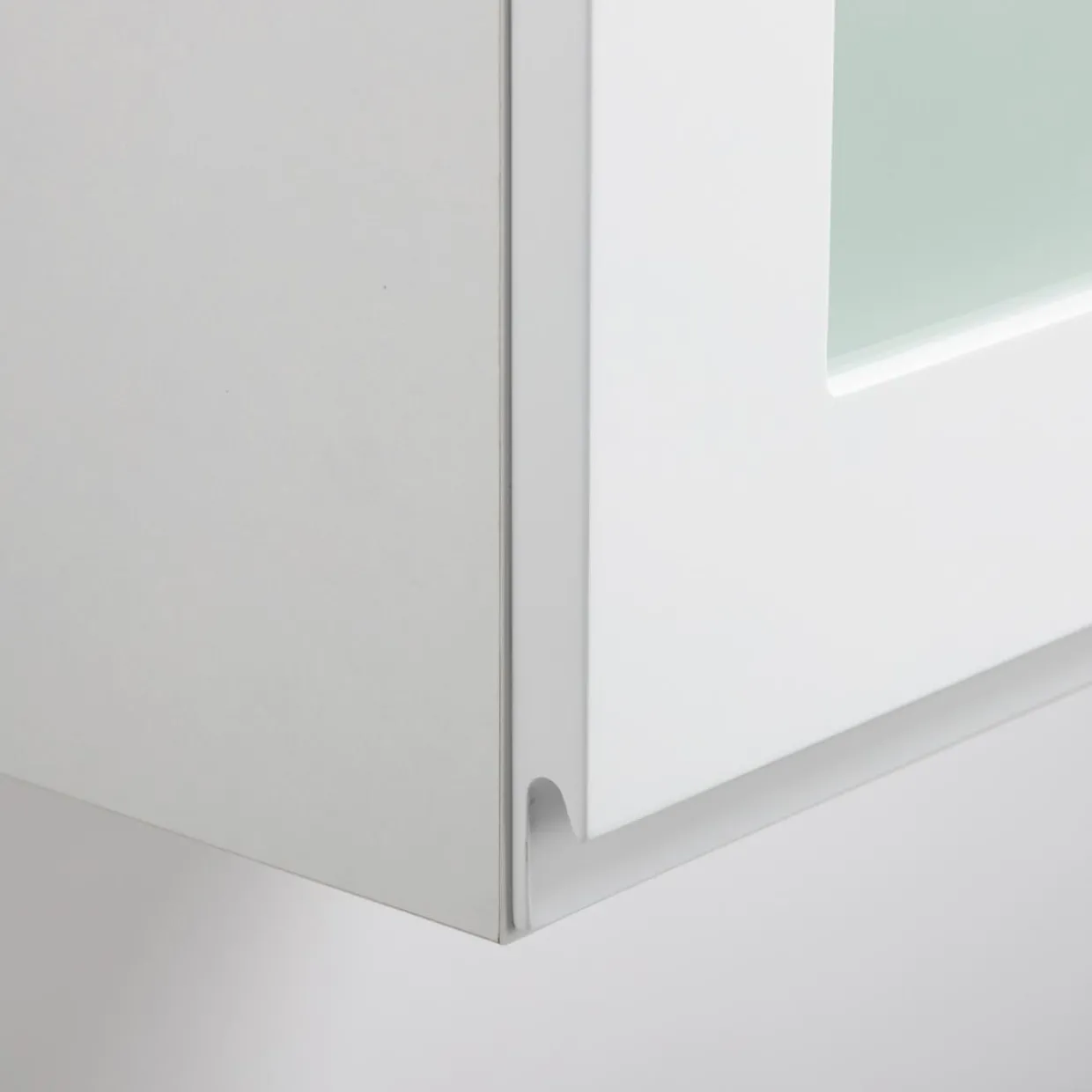 Front przeszklony PIANTA 40x76,5 biały, wysoki połysk