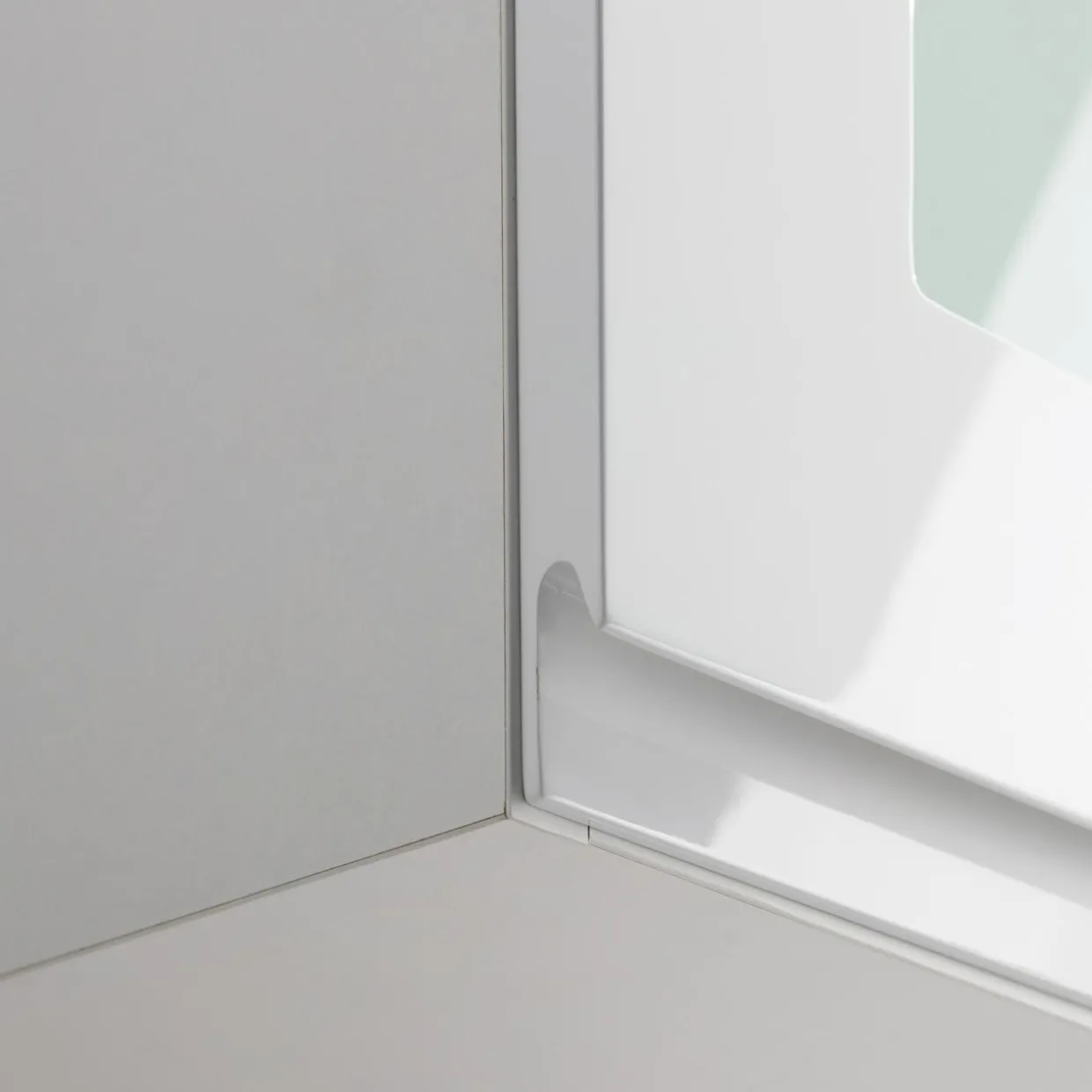 Front przeszklony PIANTA 40x76,5 biały, wysoki połysk