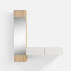 Garderoba wisząca z lustrem GELAZA