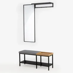 Gardroba z lustrem FRACTALA