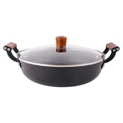 Garnek żeliwny niski czarny FERRO 3,5 l