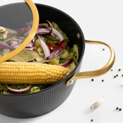 Garnek na gaz i indukcję czarny ROYAL 4,4 l