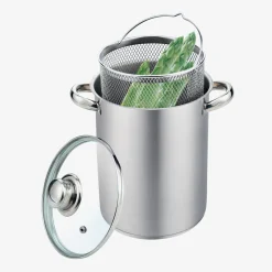 Garnek ze stali nierdzewnej z koszykiem 4 l