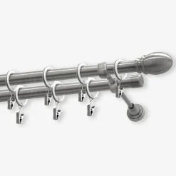 Karnisz podwójny PAR, 160 cm, nikiel