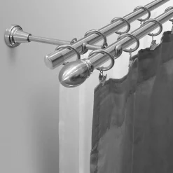 Karnisz podwójny PAR, 160 cm, nikiel