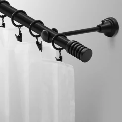 Karnisz pojedynczy PORTO, 160 cm, czarny