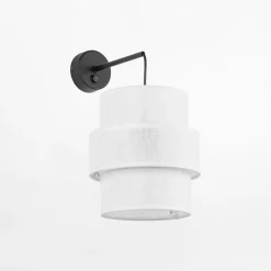 Kinkiet abażur biały CALISTO