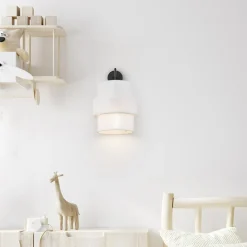 Kinkiet abażur biały CALISTO