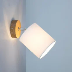 Kinkiet abażur biały DRINO