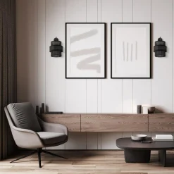 Kinkiet abażur czarny CALISTO