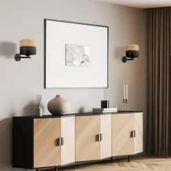 Kinkiet boho z abażurem NICOL