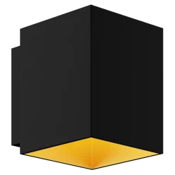 Kinkiet czarno-złoty SOLA WL SQUARE
