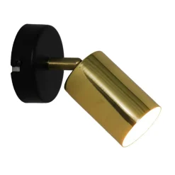 Kinkiet czarno-złoty VILA