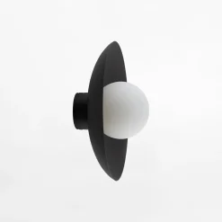 Kinkiet czarny mat SLATE BLACK GLASS