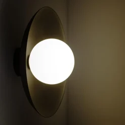 Kinkiet czarny mat SLATE BLACK GLASS