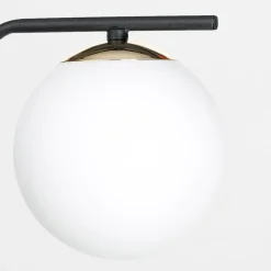 Kinkiet kula czarno-złoty AURORA
