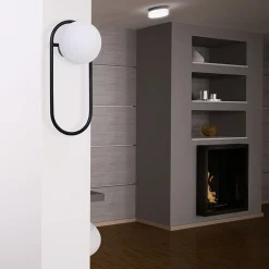 Kinkiet kula czarny FINESTRA