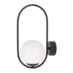 Kinkiet kula czarny PARVA