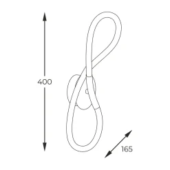 Kinkiet LED czarna BALBO