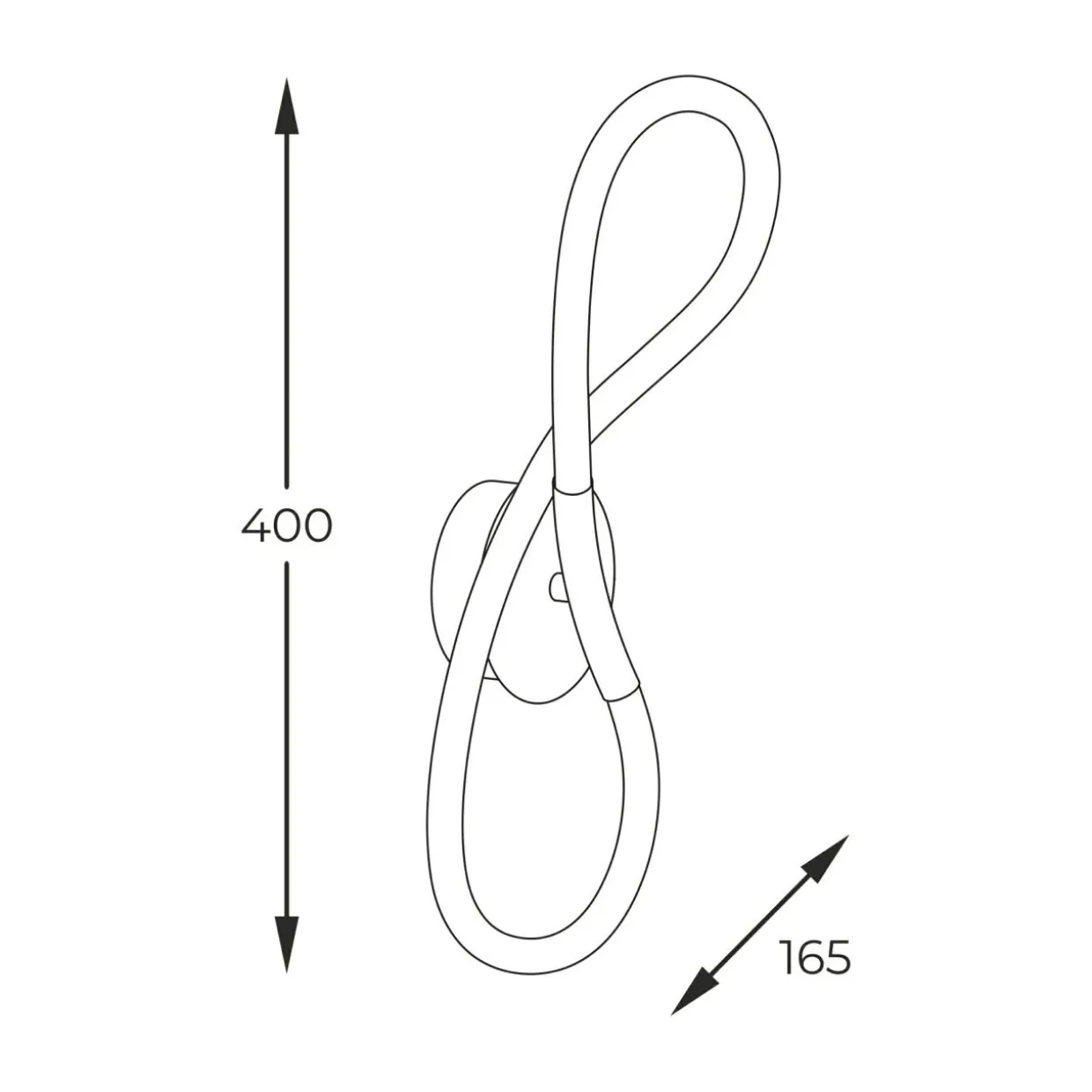 Kinkiet LED czarna BALBO