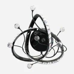 Kinkiet LED czarny chrom MAIA z pilotem