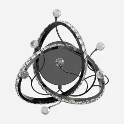 Kinkiet LED czarny chrom MAIA z pilotem