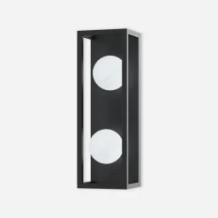 Kinkiet LED czarny PIRO z pilotem