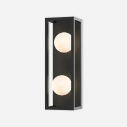 Kinkiet LED czarny PIRO z pilotem