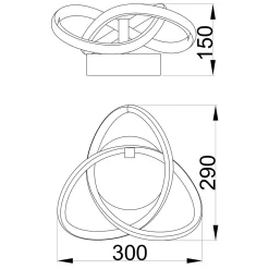 Kinkiet LED INDIGO mat czarny