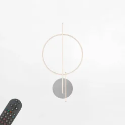 Kinkiet LED RGB Wi-Fi stalowy Q-ARKOA z pilotem