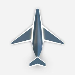 Kinkiet LED samolot niebieski SKY