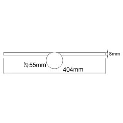 Kinkiet LED 6W chrom CAMARA