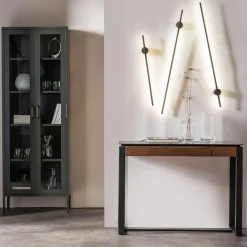 Kinkiet LED 6W czarny TROY 40 cm