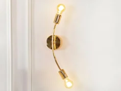 Kinkiet loftowy złoty KORTE