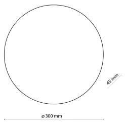 Kinkiet minimalistyczny okrągły biały LUNA NEW 30 cm