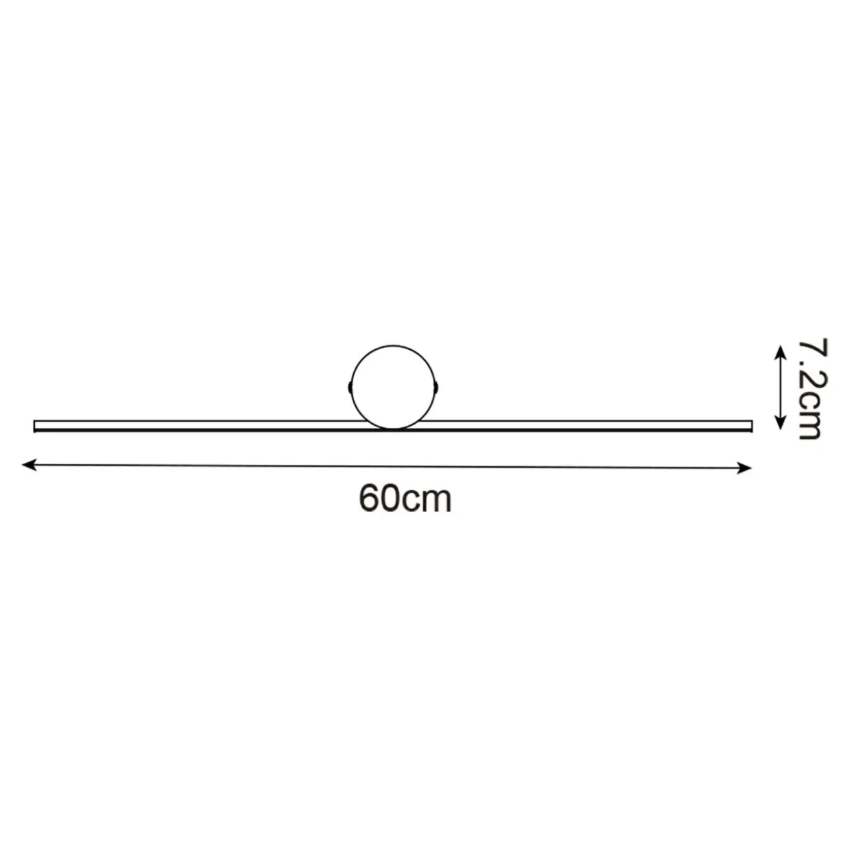 Kinkiet minimalistyczny złoty FAD LED