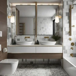 Kinkiet mosiądz PASADENA