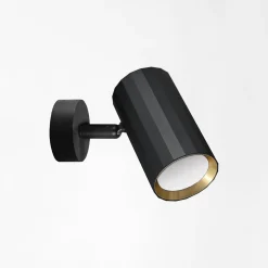 Kinkiet NICEA 1 spot czarny złoty