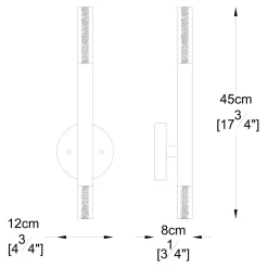 Kinkiet ONE LED W0461-02E-S8S8 biały