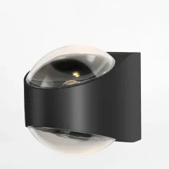 Kinkiet outdoorowy dwustronny IP44 czarny LUCENT