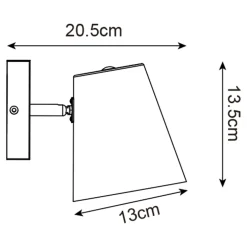 Kinkiet reflektor czarny ELTI