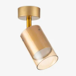 Kinkiet reflektor regulowany złoty REN