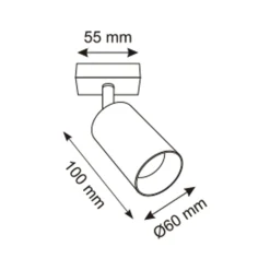 Kinkiet reflektor regulowany złoty REN