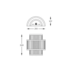 Kinkiet SERGIO W0528-02B-V6AC