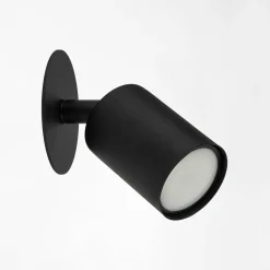 Kinkiet spot podtynkowy 1 reflektor czarny NEX