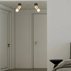 Kinkiet spot regulowany reflektor złoty AURORA