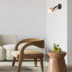 Kinkiet spot regulowany reflektor chrom AURORA